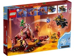 LEGO® Ninjago: un dragón de lava que se transforma en una ola de fuego