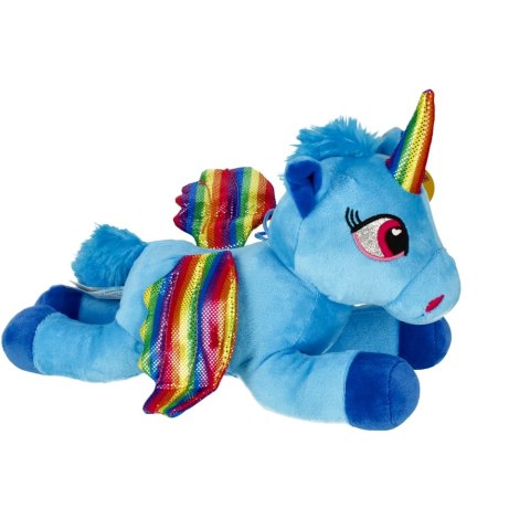 PELUCHE UNICORNIO 30CM ACOSTADO RAINBOW DEEF DE.03605 DEEF