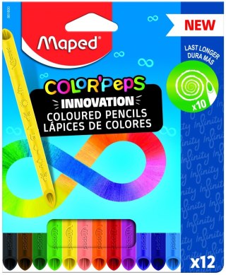 LÁPICES DE GRAFITO INFINITY ESTUCHE CARTÓN 12 861600 MAPED