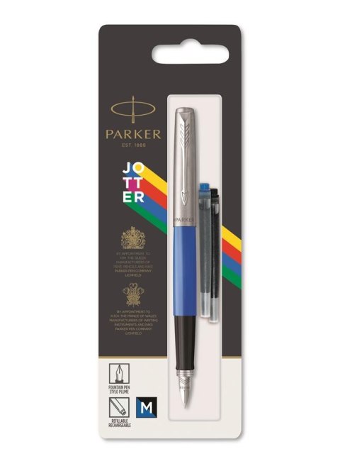 PLUMA PARKER JOTTER ORIGINALS M AZUL CARTUCHOS