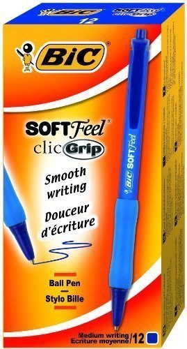 BOLIGRAFO DE RETORNO SOFT FEEL AZUL PAQUETE DE 12 BIC 837398