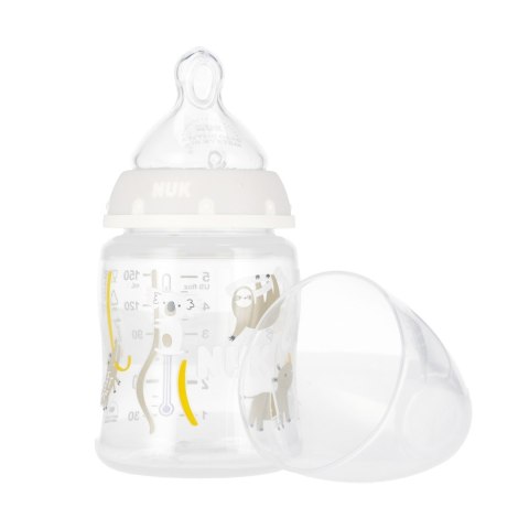 NUK MP BUTELKA Z WSKAŹNIKIEM TEMP.150 ML 0-6M FIRST CHOICE POPIELATA 10743875 NUK