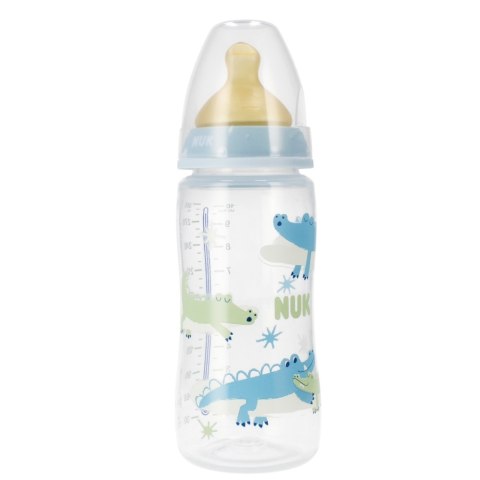 NUK MP BUTELKA Z WSKAŹNIKIEM TEMP. 300 ML 0-6M FIRST CHOICE NIEBIESKA 10741927 NUK