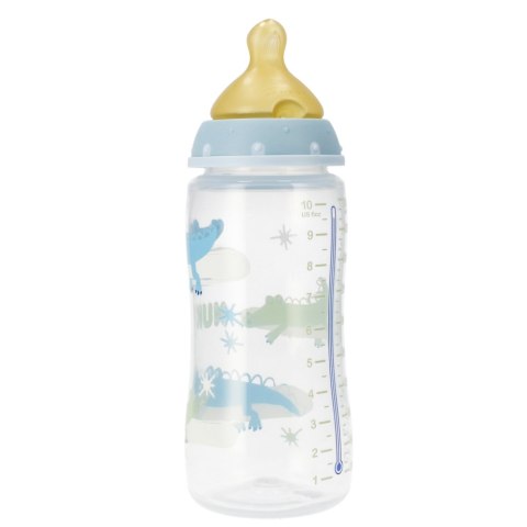 NUK MP BUTELKA Z WSKAŹNIKIEM TEMP. 300 ML 0-6M FIRST CHOICE NIEBIESKA 10741927 NUK