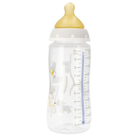 NUK MP BUTELKA Z WSKAŹNIKIEM TEMP. 300 ML 0-6M FIRST CHOICE POPIELATA 10741927 NUK