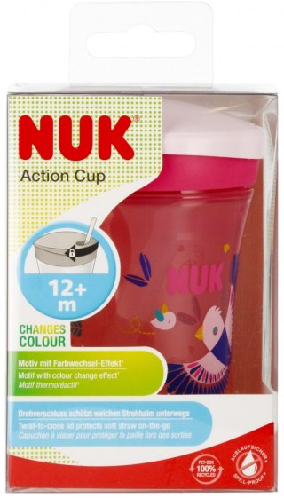 NUK MP KUBEK 230 ML 12M ACTION CUP KAMELEON RÓŻOWY 10255574 NUK