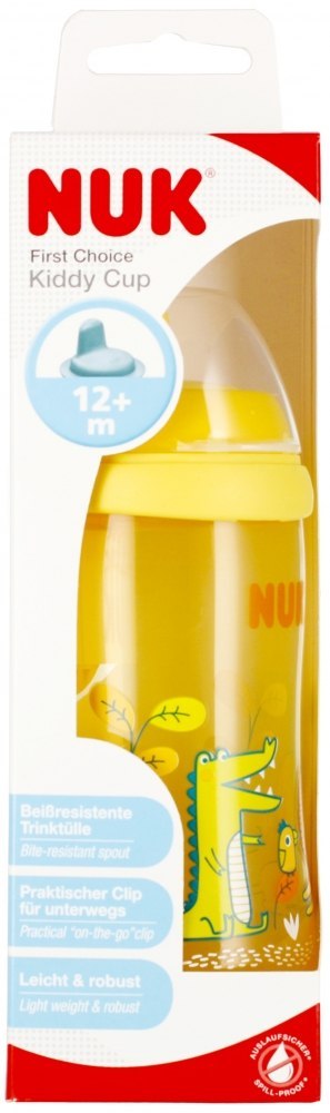 NUK MP KUBEK NIEKAPEK 300 ML 12M KIDDY CUP ŻÓŁTY 10255411 NUK