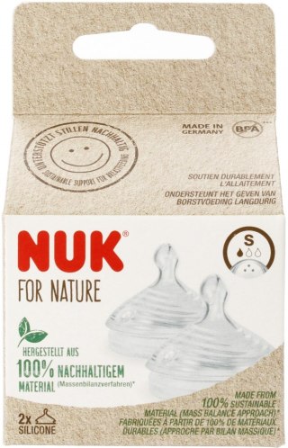 NUK MP SMOCZEK DO BUTELKI SILIKONOWY ROZM. S NATURE OP.2 SZT. 10124025 NUK