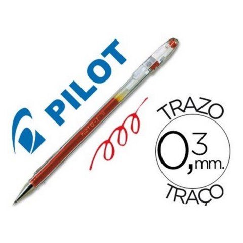 BOLIGRAFO GEL G1 ROJO MANDO BL-G1-5-R