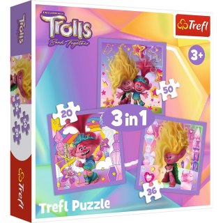 PUZZLE 3W1 POZNAJ WESOŁE TROLE TREFL 34870 TR TREFL