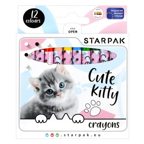 LÁPICES DE CERA 12 COLORES CUTIES STARPAK 397930