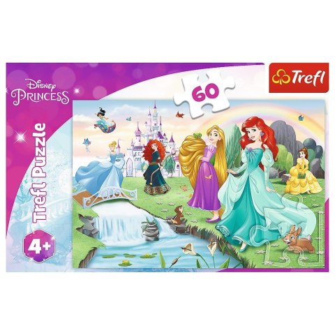 PUZZLE 60 PIEZAS CONOCE LAS PRINCESAS TREFL 17361