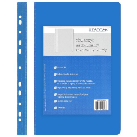 LIBRO ARCHIVO PVC DURO PARA DOCUMENTOS A4 AZUL STARPAK 151421