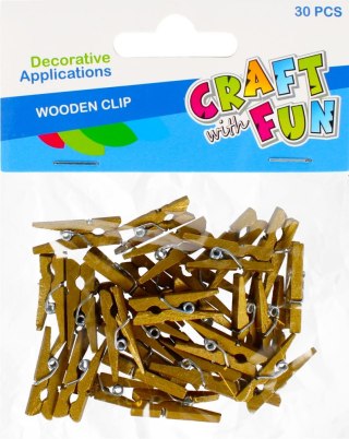 CLIPS DE MADERA ORO ARTESANAL CON DIVERSIÓN 463436