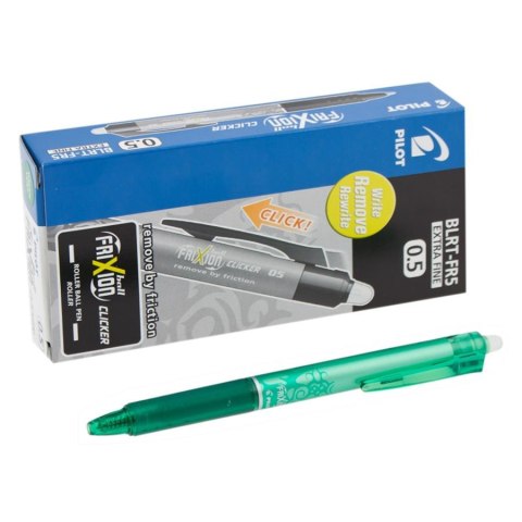 ROLLER PEN CLICKER 0.5 VERDE 12 PIEZAS FRIXION PILOT BLRT-FR5-G