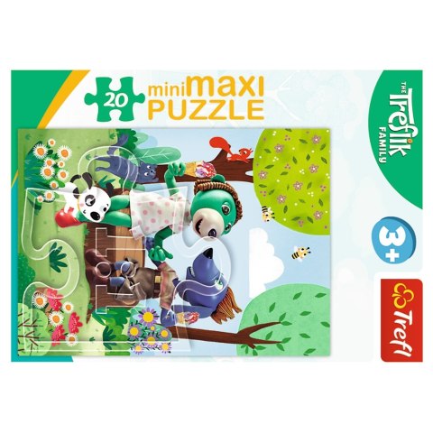 PUZZLE 20 ELEMENTÓW MINIMAXI DZIEŃ TREFLIKÓW TREFL 21153 TREFL