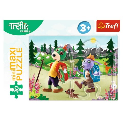 PUZZLE 20 ELEMENTÓW MINIMAXI DZIEŃ TREFLIKÓW TREFL 21153 TREFL