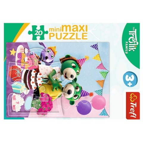 PUZZLE 20 ELEMENTÓW MINIMAXI DZIEŃ TREFLIKÓW TREFL 21153 TREFL