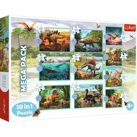 PUZZLE 10EN1 EN EL MUNDO DE LOS DINOSAURIOS TREFL 90390 TR