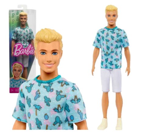 BRB KEN STYLOWY T-SHIRT KAKTUS HJT10 WB6 MATTEL