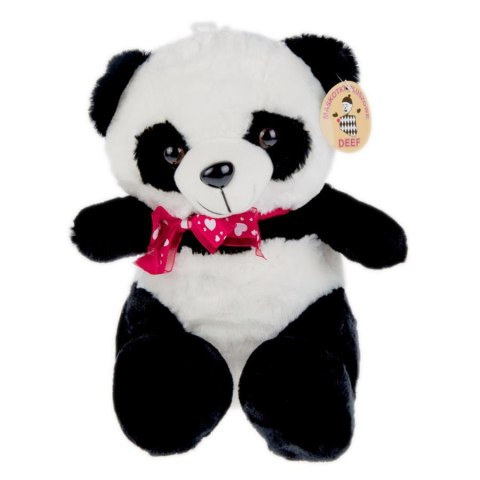 PLUSZAK PANDA 26CM ŚREDNIA Z KOKARDĄ DEEF 03589 DEEF