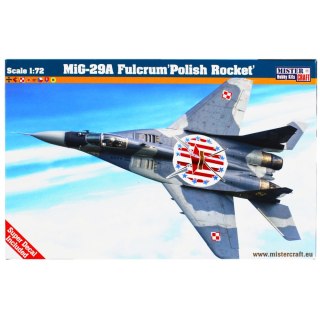 SAMOLOT DO SKLEJANIA 1 72 MIG-29A FULCRUM POLISH ROCKET PUD D-97.MASTERCRAFT MASTERCRAFT