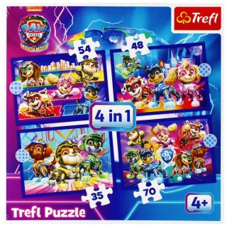 PUZZLE 4W1 WESOŁY ŚWIAT BARBIE PUD TREFL 34621 TR TREFL