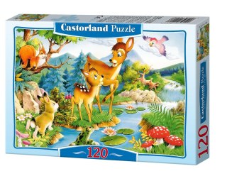 PUZZLE 120 ELEMENTÓW LITTLE DEERS CASTORLAND B-12725 CASTOR