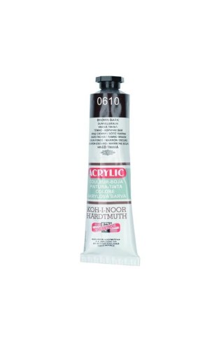 FARBY AKRYLOWE BRĄZOWE W TUBIE 40ML KOH-I-NOOR 162722 KOH-I-NOOR