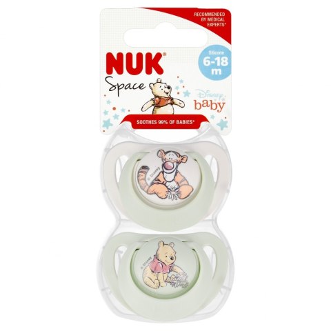 NUK SMOCZEK USPOKAJAJĄCY SILIKONOWY 6-18M STAR KUBUŚ/TYGRYSEK OP.2 SZT 10736922 NUK