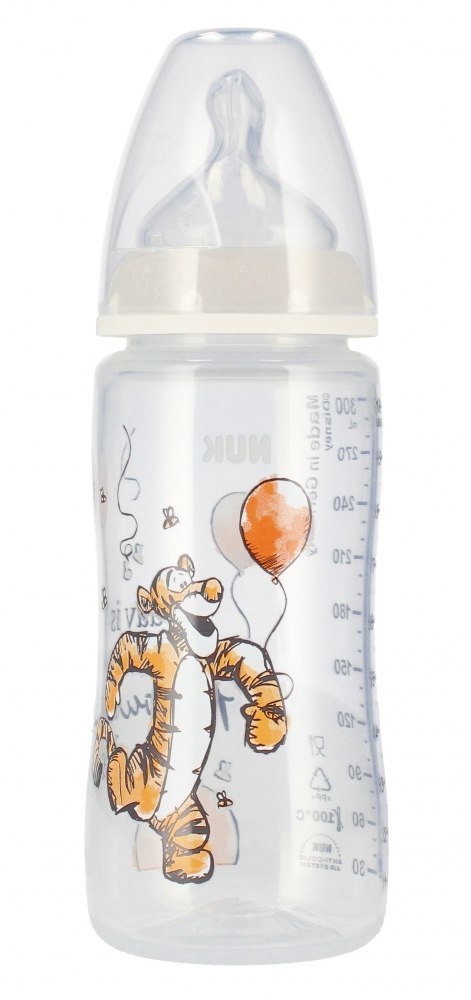 NUK BUTELKA 300 ML 0-6M TYGRYSEK POPIEL 10741022 NUK