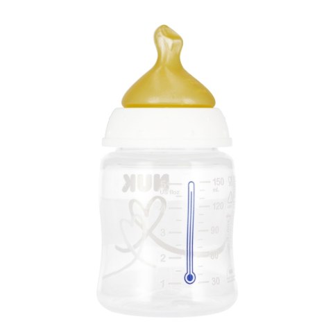 NUK BUTELKA Z WSKAŹNIKIEM TEMP. 150 ML 0-6M FIRST CHOICE BIAŁA 10743876 NUK