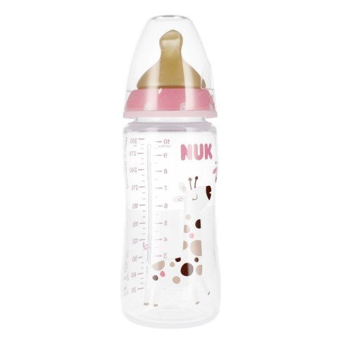 NUK BUTELKA Z WSKAŹNIKIEM TEMP. 300 ML 0-6M FIRST CHOICE RÓŻOWA 10741927 NUK