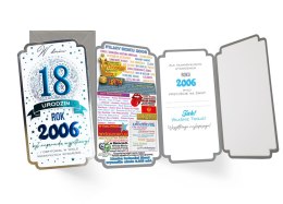KARNET PM-345 URODZINY 18 CYFRY, ROCZNIKI 2024 PASSION CARDS - KARTKI