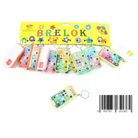 BRELOK ŚWIECĄCY TELEFON 6CM PBH A 12 TOYS D42292MIDE TOYS