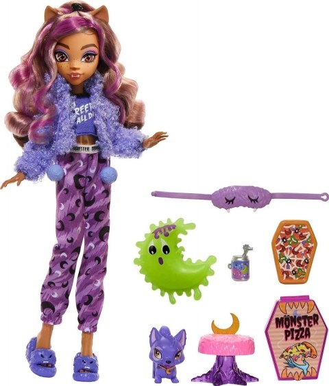 MH PIZAMA PARTY CLAWDEEN WOLF HKY67 WB4 MATTEL