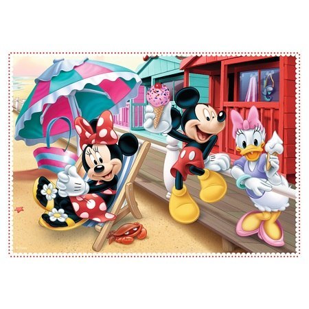 PUZZLE 4EN1 MINNIE CON AMIGOS TREFL 34355