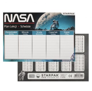 PLAN LEKCJI Z TABLICZKĄ MNOŻENIA A5 NASA STARPAK 536141 STARPAK