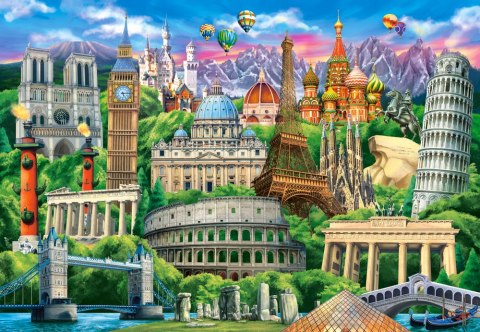 PUZZLE 1000 EL. FAMOUS LANDMARKS CASTORLAND C-104901 CASTOR