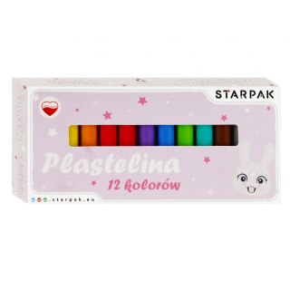 PLASTELINA 12KOL RABBIT STK PUD 1/40 STARPAK