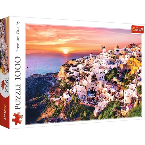 PUZZLE 1000 ELEMENTÓW ZACHÓD NAD SANTORINI TREFL 10435 TR TREFL