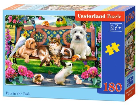 PUZZLE 180 ELEMENTÓW PETS IN THE PARK CASTORLAND B-018444 CASTOR