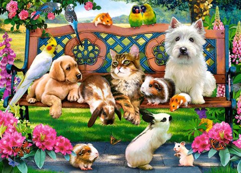 PUZZLE 180 ELEMENTÓW PETS IN THE PARK CASTORLAND B-018444 CASTOR