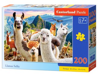 PUZZLE 200 ELEMENTÓW LLAMAS SELFIE CASTORLAND B-222193 CASTOR