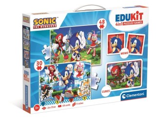 PUZZLE 2W1 MEMO KLOCKI SONIC CLEMENTONI 18318 CLM CLEMENTONI