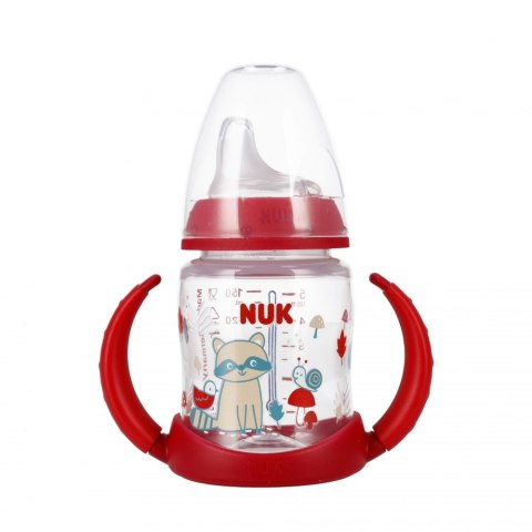 NUK BUTELKA 150 ML 6M Z UCHWYTEM FIRST CZERWONA 10215335 NUK