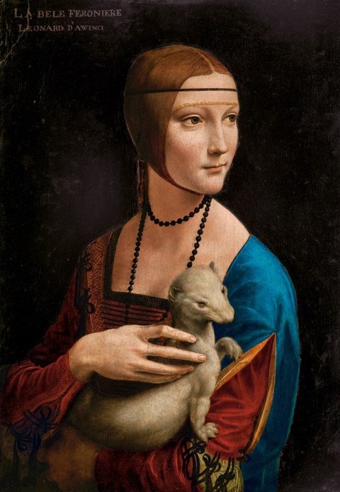 PUZZLE 1000 EL. LADY WITH THE ERMINE, LEONARDO DA VINCI CASTORLAND C-105168 CASTOR