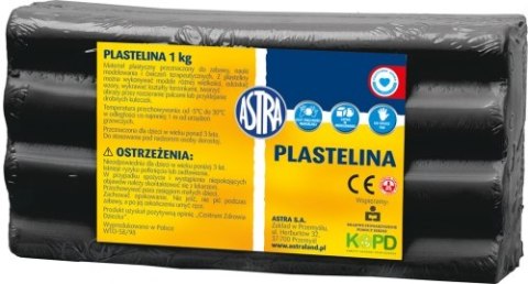 PLASTELINA 1KG CZA AST FOL ASTRA