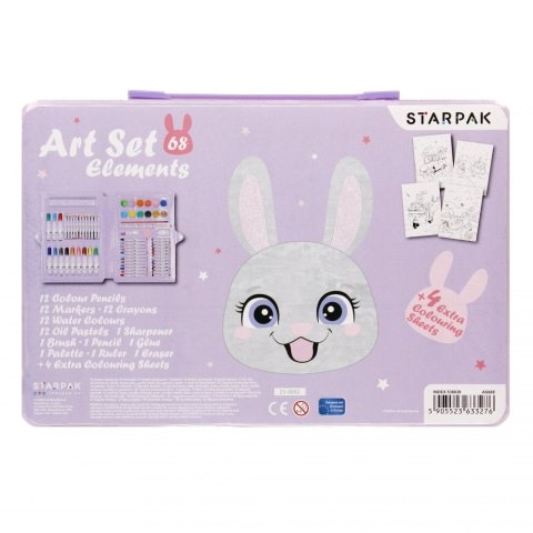 ZESTAW ARTYSTYCZNY 68 ELEMENTÓW RABBIT STARPAK 536638 STARPAK