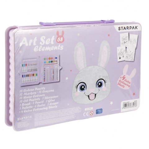 ZESTAW ARTYSTYCZNY 68 ELEMENTÓW RABBIT STARPAK 536638 STARPAK